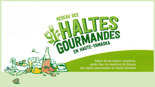 Montant personnalisable par tranche de 10$. : Bons-cadeaux des Haltes gourmandes